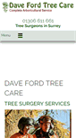 Mobile Screenshot of davefordtreecare.co.uk